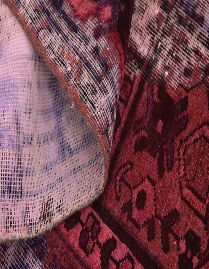 Detail image of 6' 6 x 8' 9  Hand Knotted Ultra Vintage Persian Wool Rug