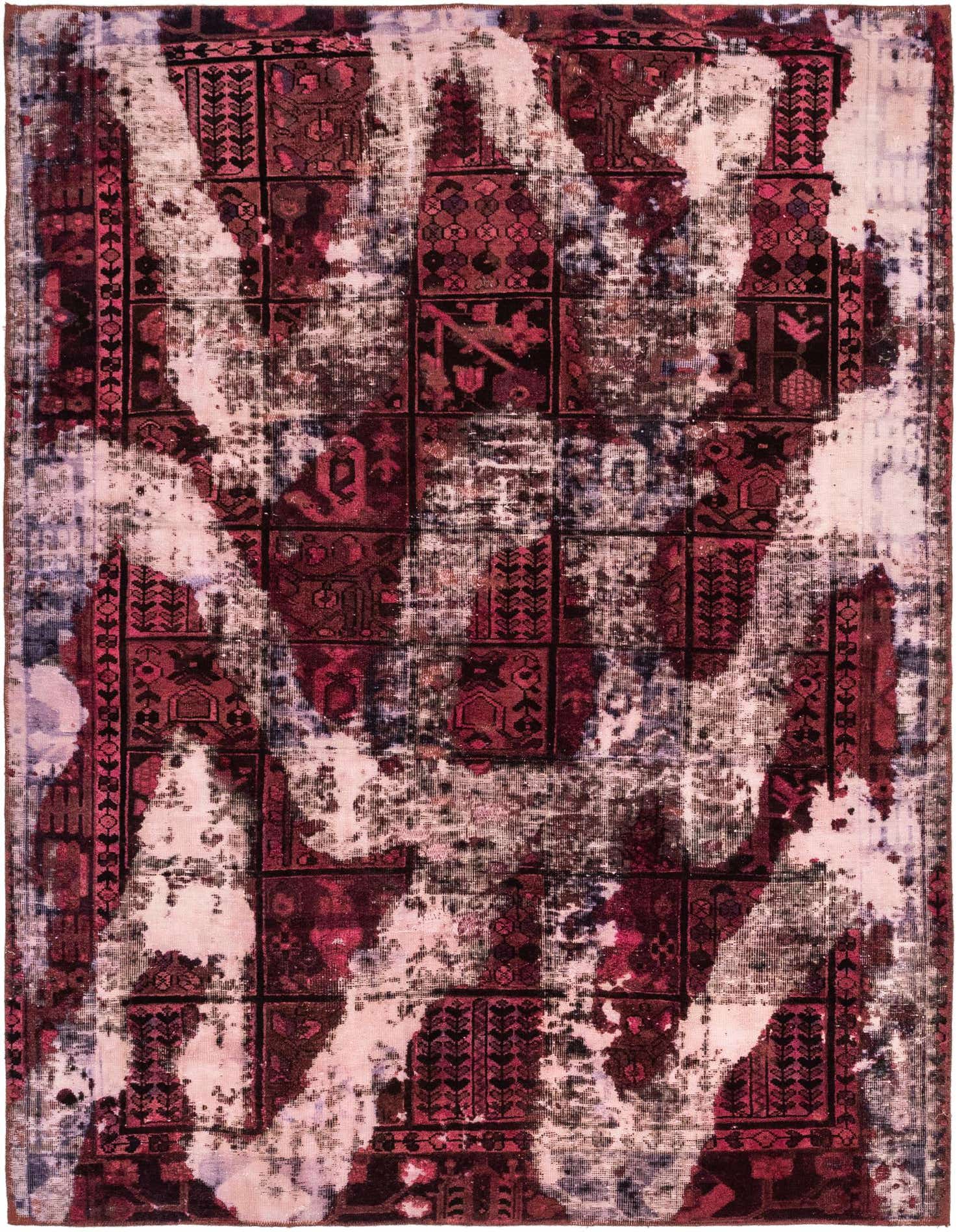 Primary image 6' 6 x 8' 9  Hand Knotted Ultra Vintage Persian Wool Rug