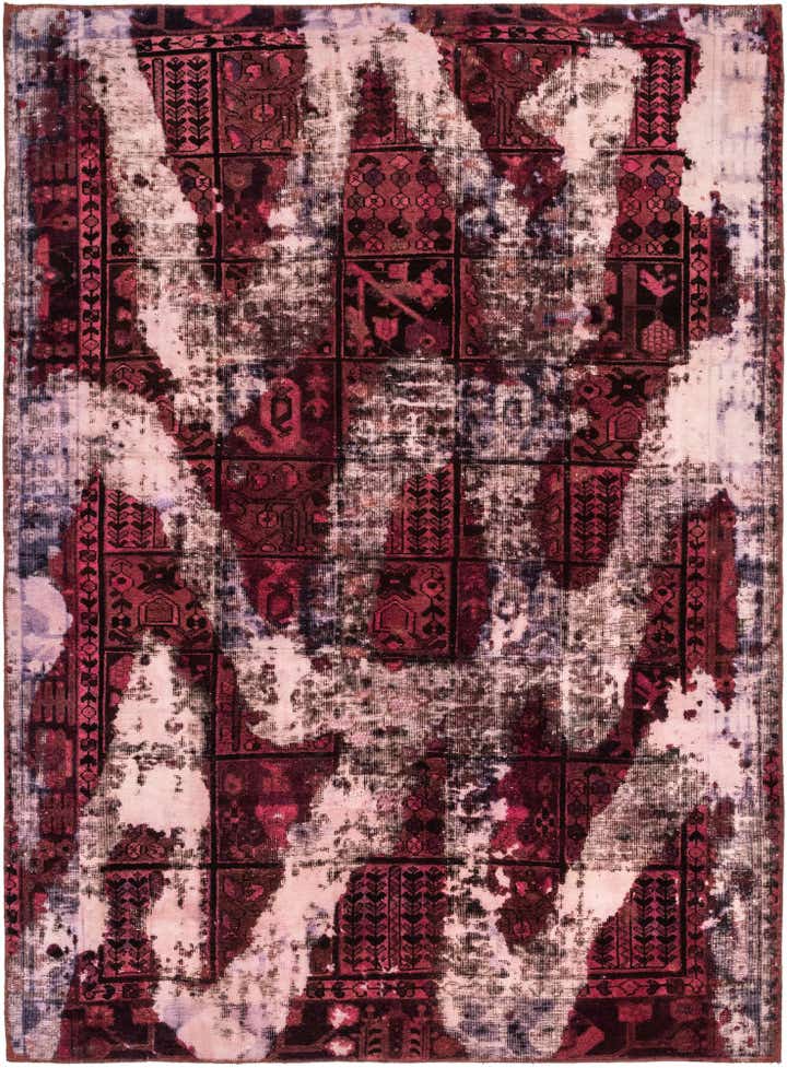 6' 6 x 8' 9 Hand Knotted Ultra Vintage Persian Wool Rug