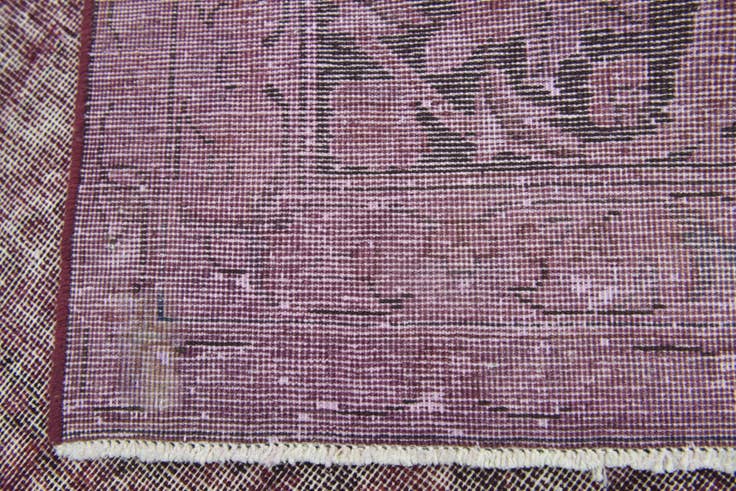 Detail image of 6' 5 x 9' 6 Hand Knotted Ultra Vintage Persian Wool Rug