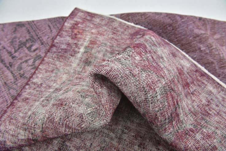 Detail image of 6' 5 x 9' 6 Hand Knotted Ultra Vintage Persian Wool Rug