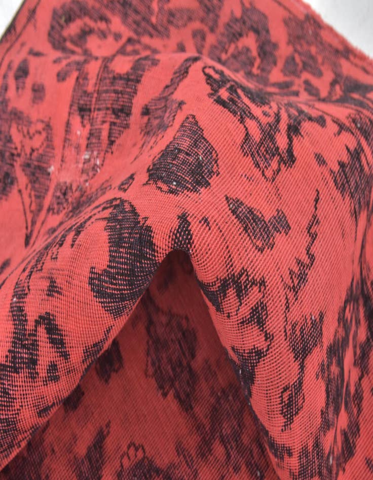 Detail image of 6' 5 x 9' 5  Hand Knotted Ultra Vintage Persian Wool Rug