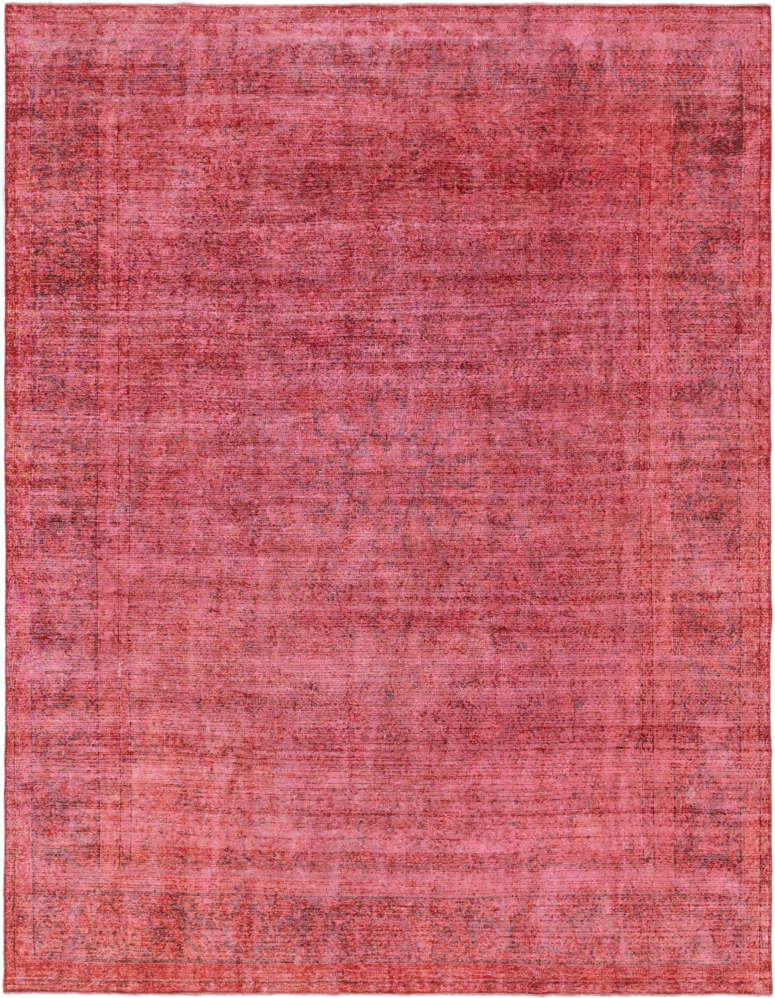 9' 8 x 12' 9 Hand Knotted Ultra Vintage Persian Wool Rug