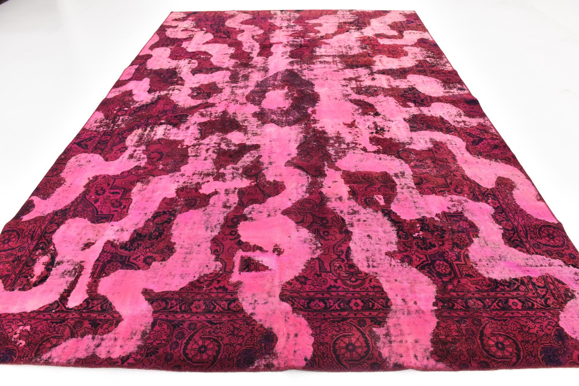 8' 3 x 12' 2 Hand Knotted Ultra Vintage Persian Wool Rug