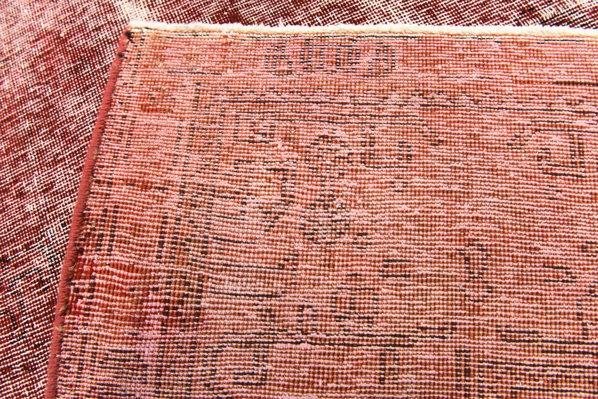 6' 4 x 9' 5 Hand Knotted Ultra Vintage Persian Wool Rug