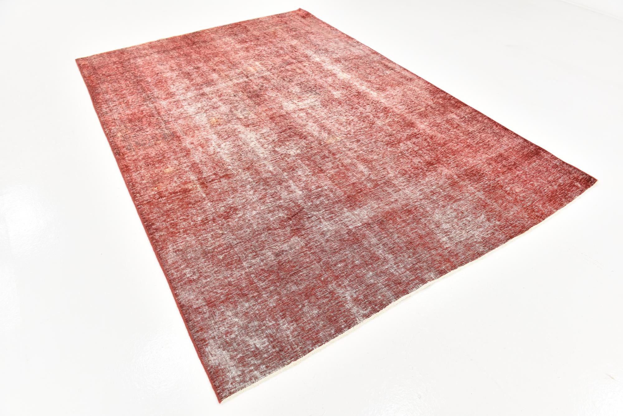 6' 4 x 9' 5 Hand Knotted Ultra Vintage Persian Wool Rug
