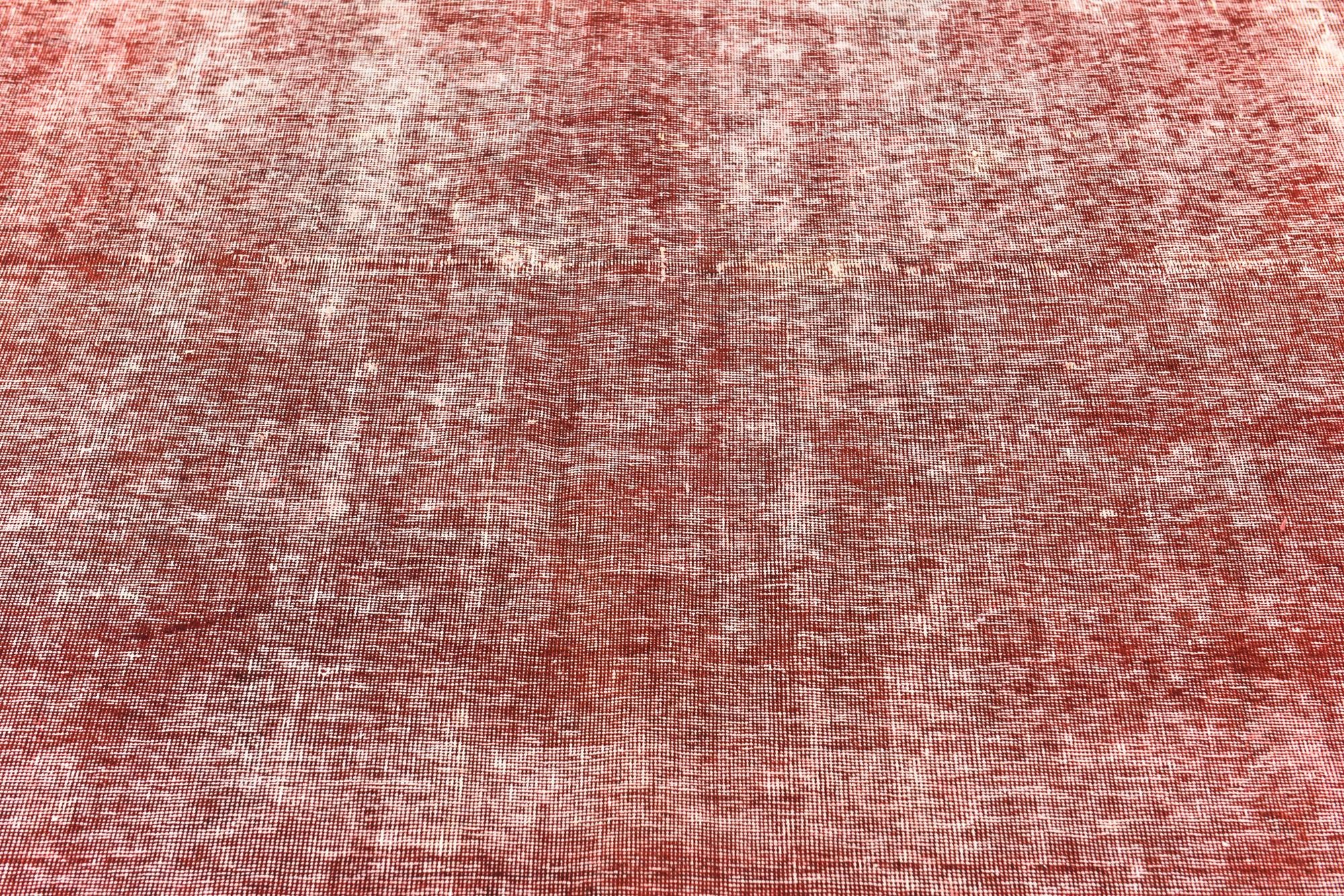 6' 4 x 9' 5 Hand Knotted Ultra Vintage Persian Wool Rug