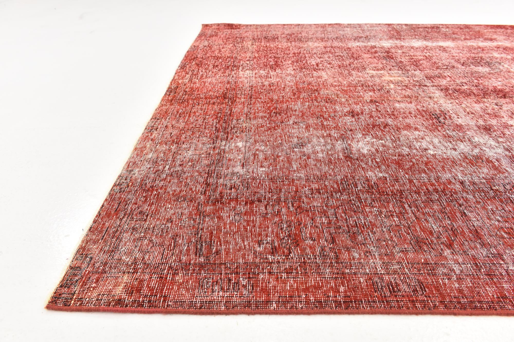 6' 4 x 9' 5 Hand Knotted Ultra Vintage Persian Wool Rug