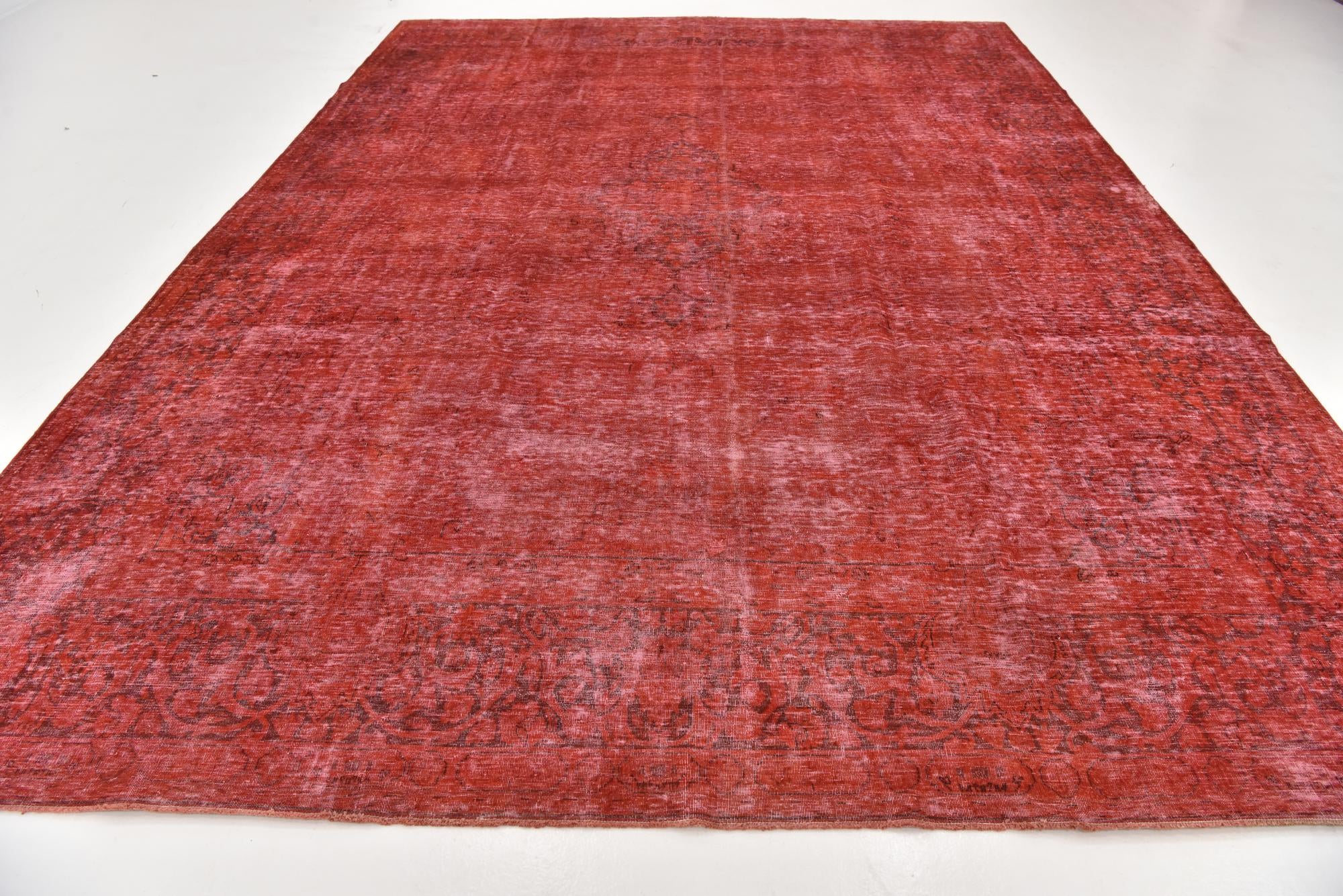 10' x 13' 4 Hand Knotted Ultra Vintage Persian Wool Rug