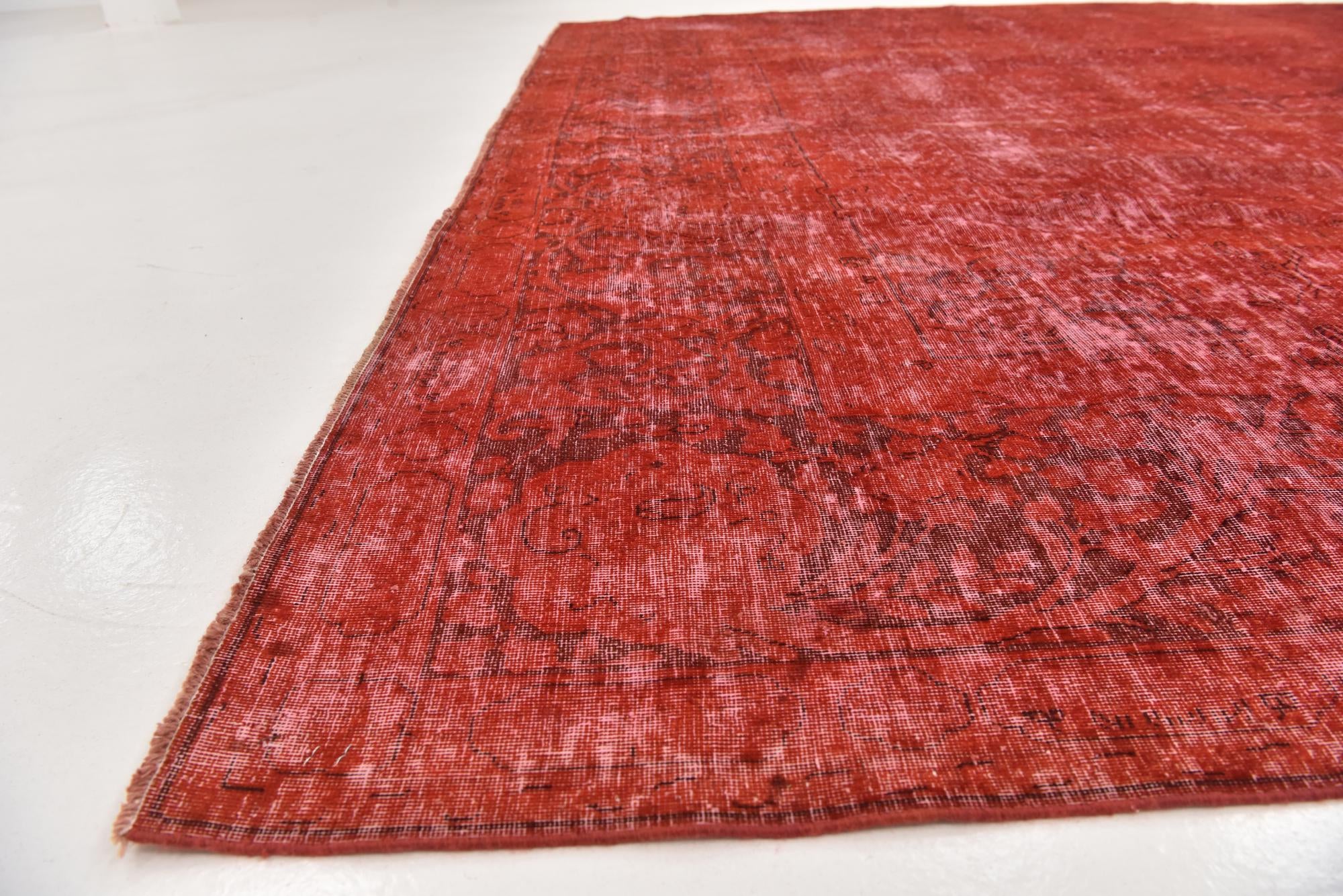10' x 13' 4 Hand Knotted Ultra Vintage Persian Wool Rug