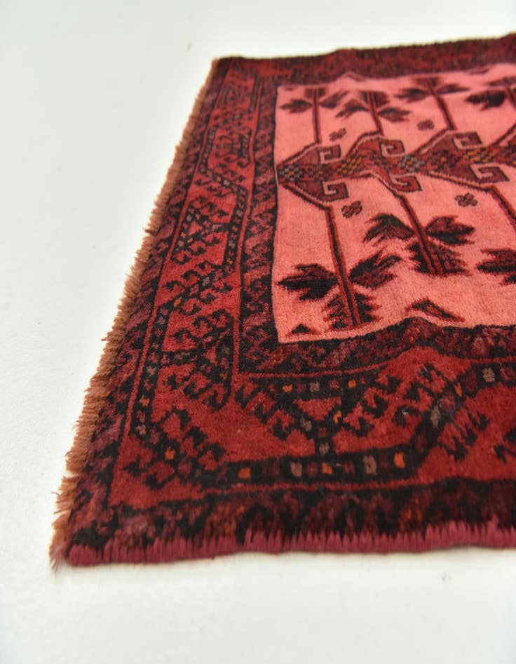 Detail image of 2' 4 x 4' Hand Knotted Ultra Vintage Persian Wool Rug