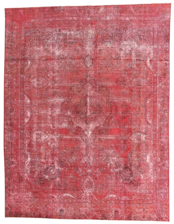 Detail image of 8' 9 x 11' 10 Hand Knotted Ultra Vintage Persian Wool Rug