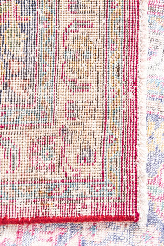 Detail image of 9' 7 x 12' 9 Hand Knotted Ultra Vintage Persian Wool Rug