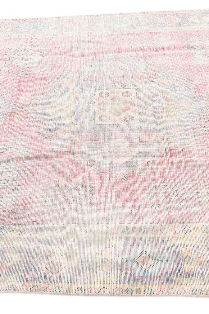 6' 7 x 9' Hand Knotted Ultra Vintage Persian Wool Rug