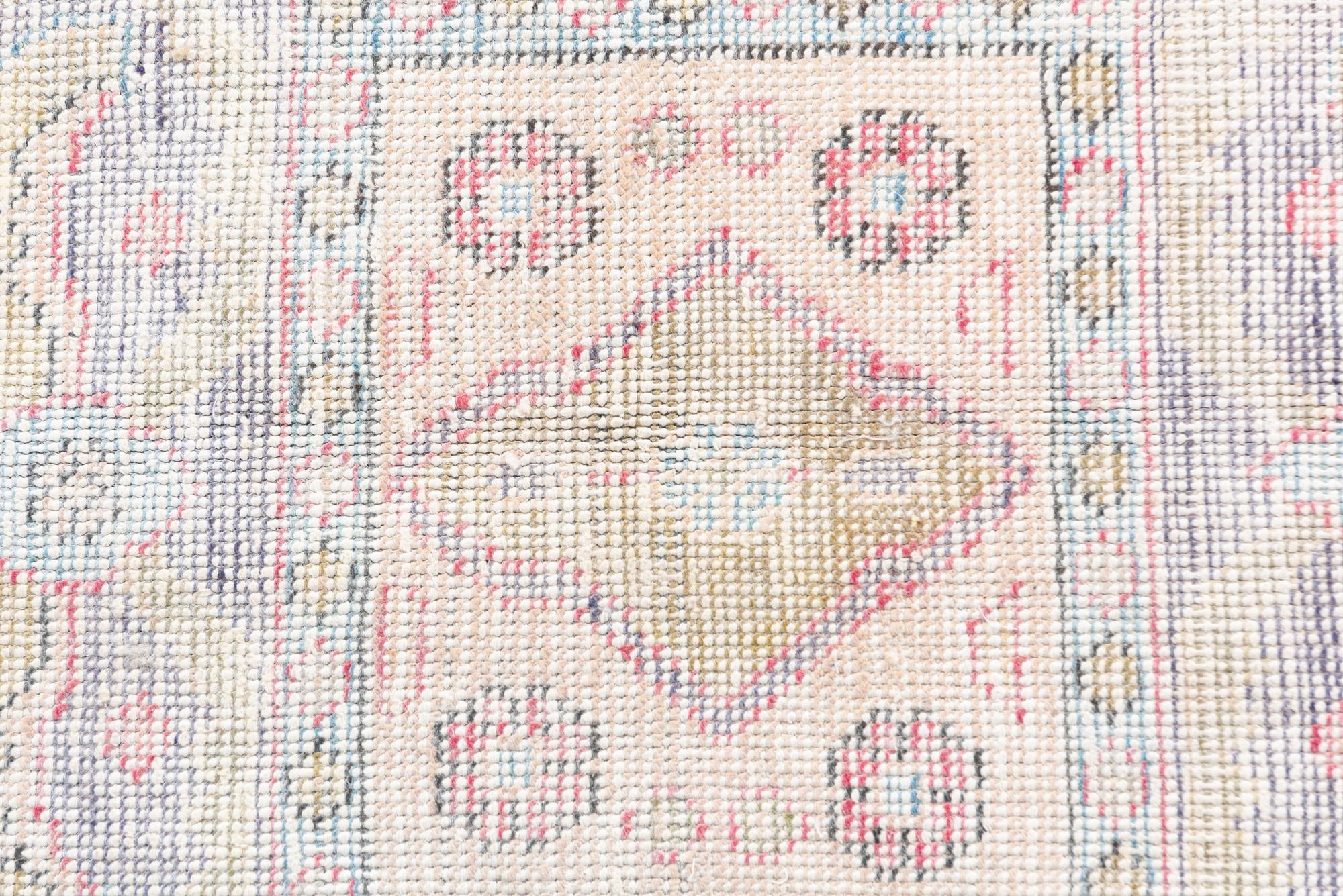 6' 7 x 9' Hand Knotted Ultra Vintage Persian Wool Rug