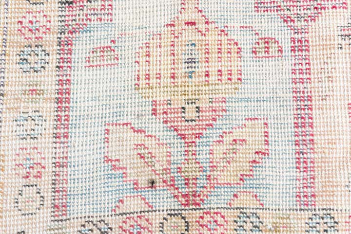 6' 7 x 9' Hand Knotted Ultra Vintage Persian Wool Rug