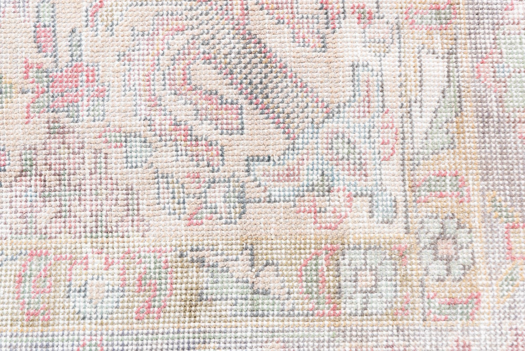 185cm x 280cm Hand Knotted Ultra Vintage Persian Wool Rug