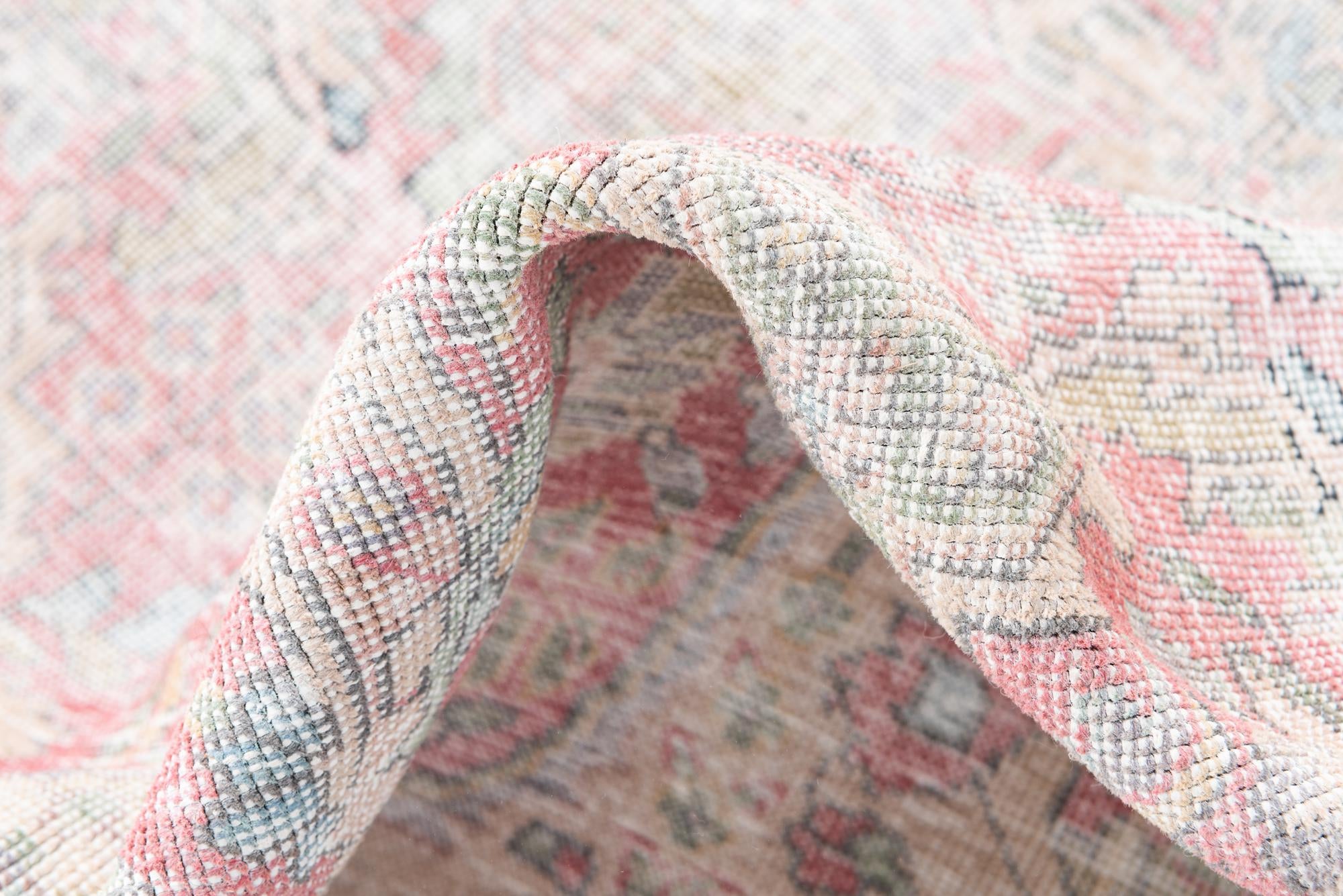 185cm x 280cm Hand Knotted Ultra Vintage Persian Wool Rug