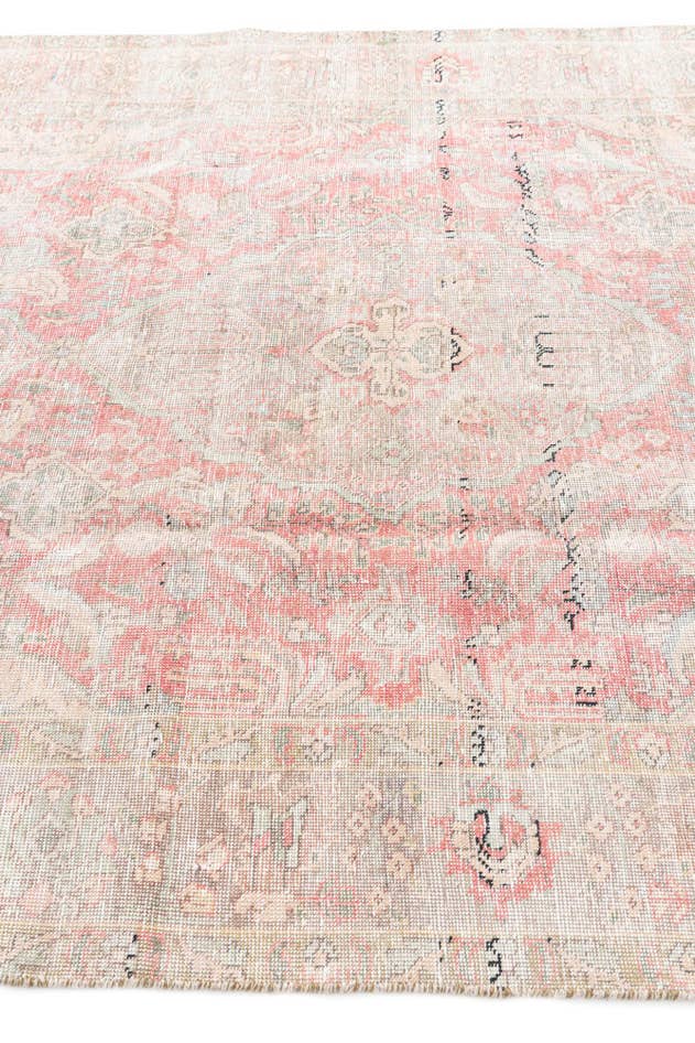 Detailansicht von 195cm x 280cm Handgeknüpft Ultra Vintage Persisch Wolle Teppich