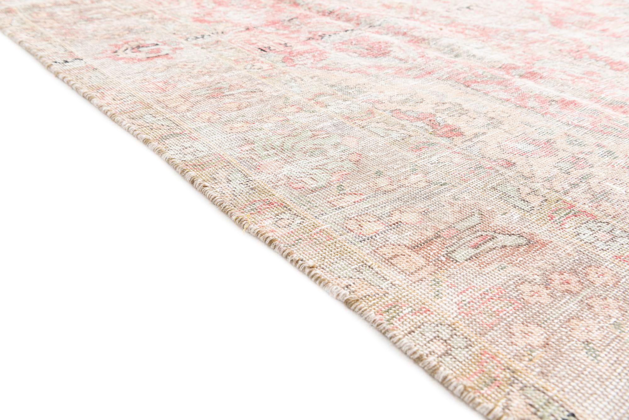 6' 5 x 9' 3 Hand Knotted Ultra Vintage Persian Wool Rug