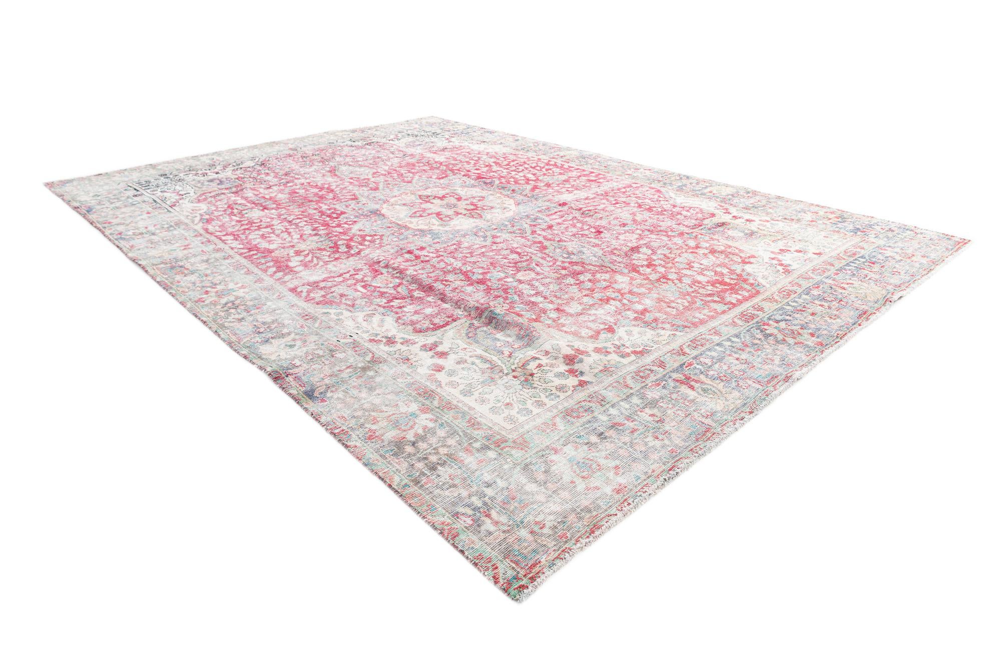 9' 5 x 13' 2 Hand Knotted Ultra Vintage Persian Wool Rug