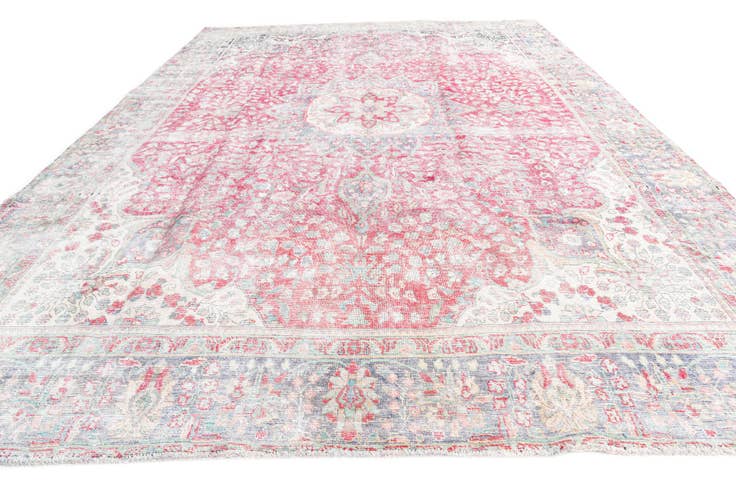 Detail image of 9' 5 x 13' 2 Hand Knotted Ultra Vintage Persian Wool Rug