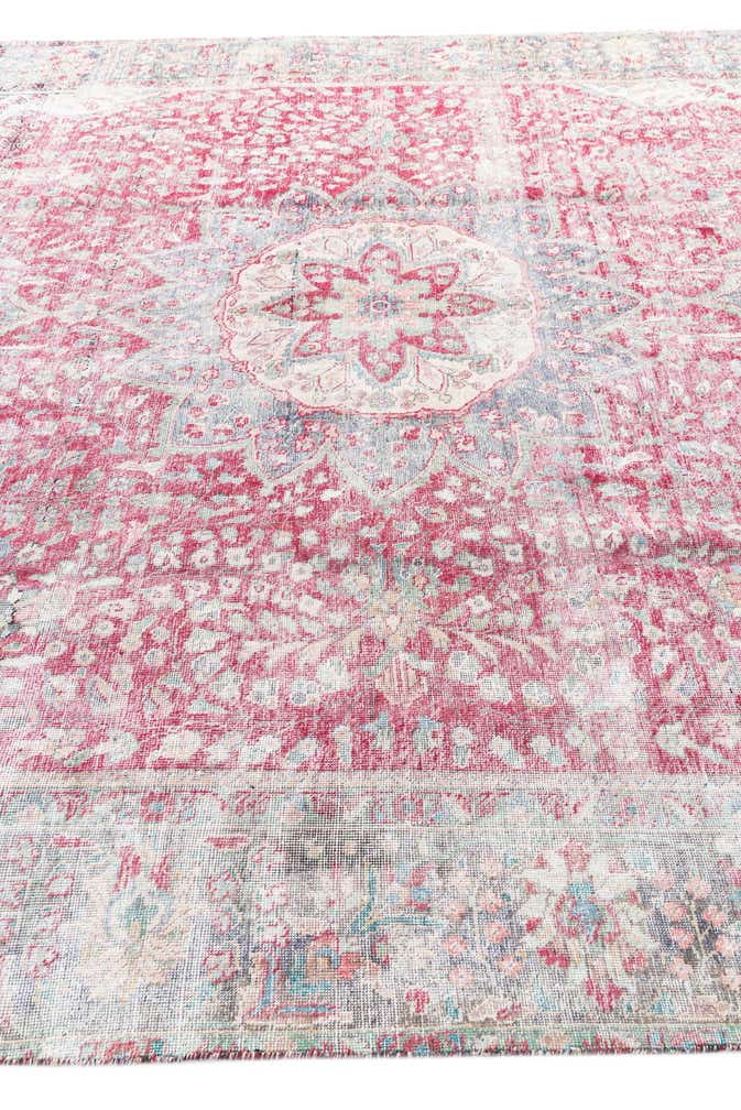 9' 5 x 13' 2 Hand Knotted Ultra Vintage Persian Wool Rug