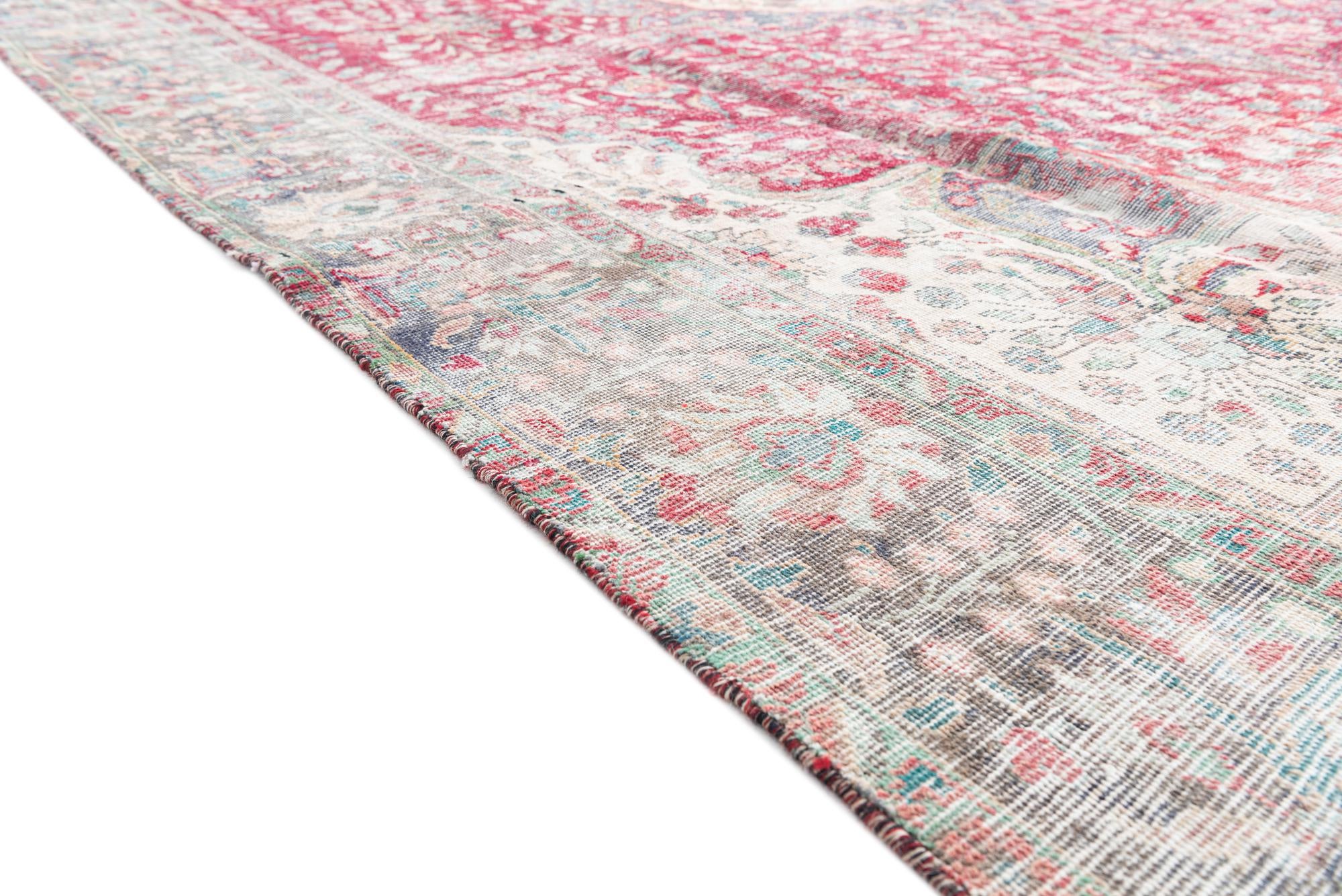 9' 5 x 13' 2 Hand Knotted Ultra Vintage Persian Wool Rug