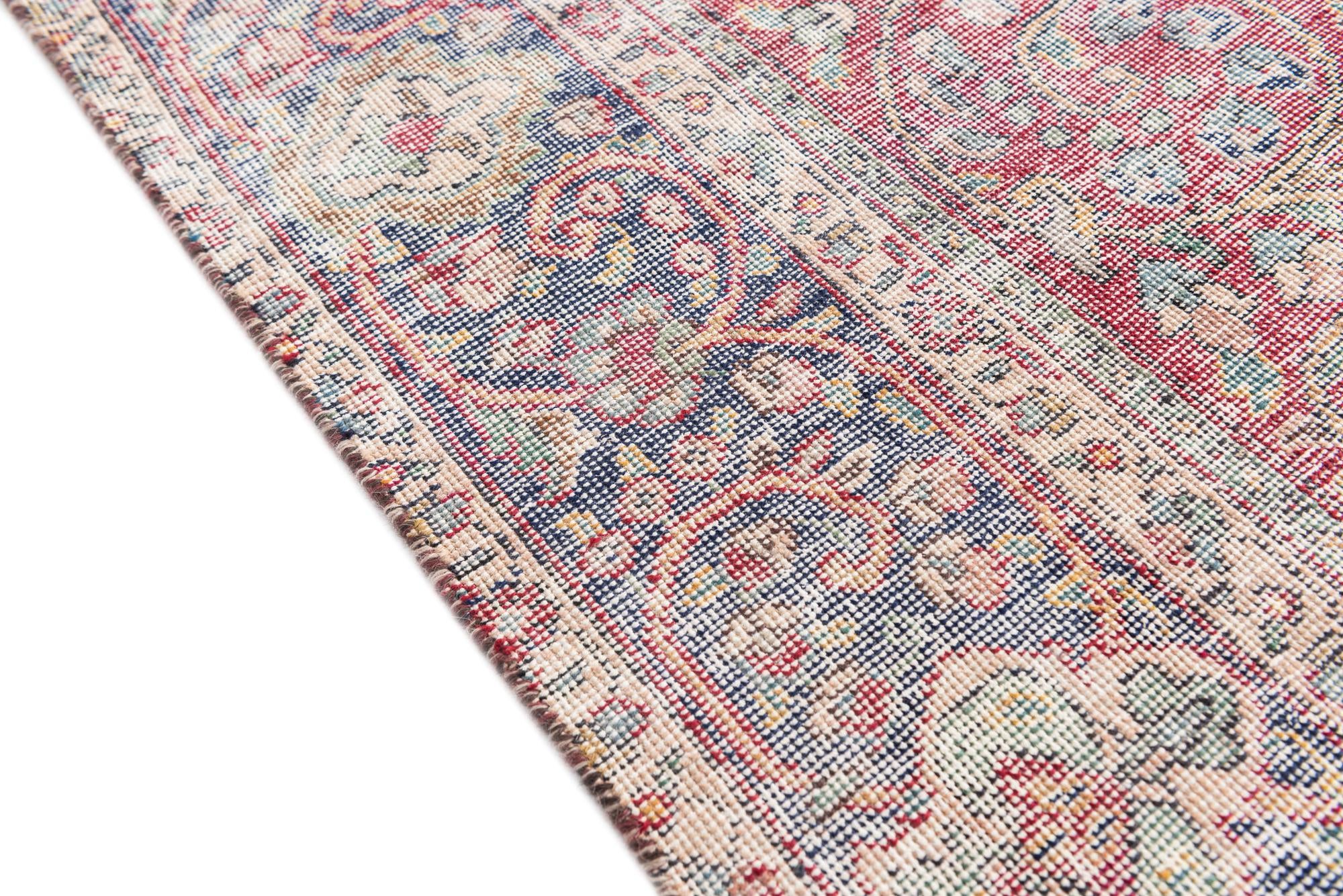 6' 5 x 9' 7 Hand Knotted Ultra Vintage Persian Wool Rug