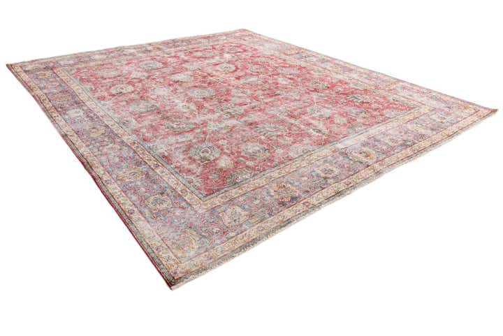 9' 10 x 11' 3 Hand Knotted Ultra Vintage Persian Wool Rug