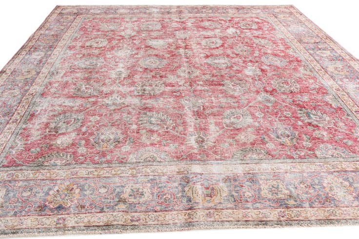 Detail image of 9' 10 x 11' 3 Hand Knotted Ultra Vintage Persian Wool Rug