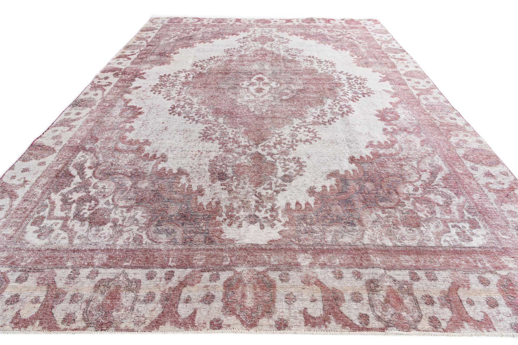 8' 6 x 11' 10 Hand Knotted Ultra Vintage Persian Wool Rug
