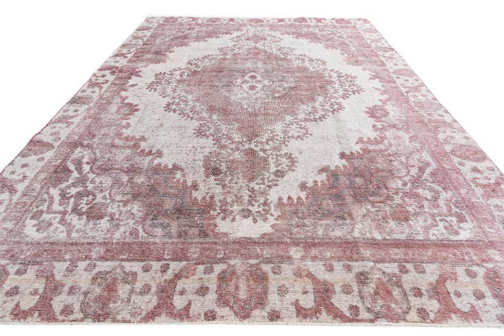 Detail image of 8' 6 x 11' 10 Hand Knotted Ultra Vintage Persian Wool Rug