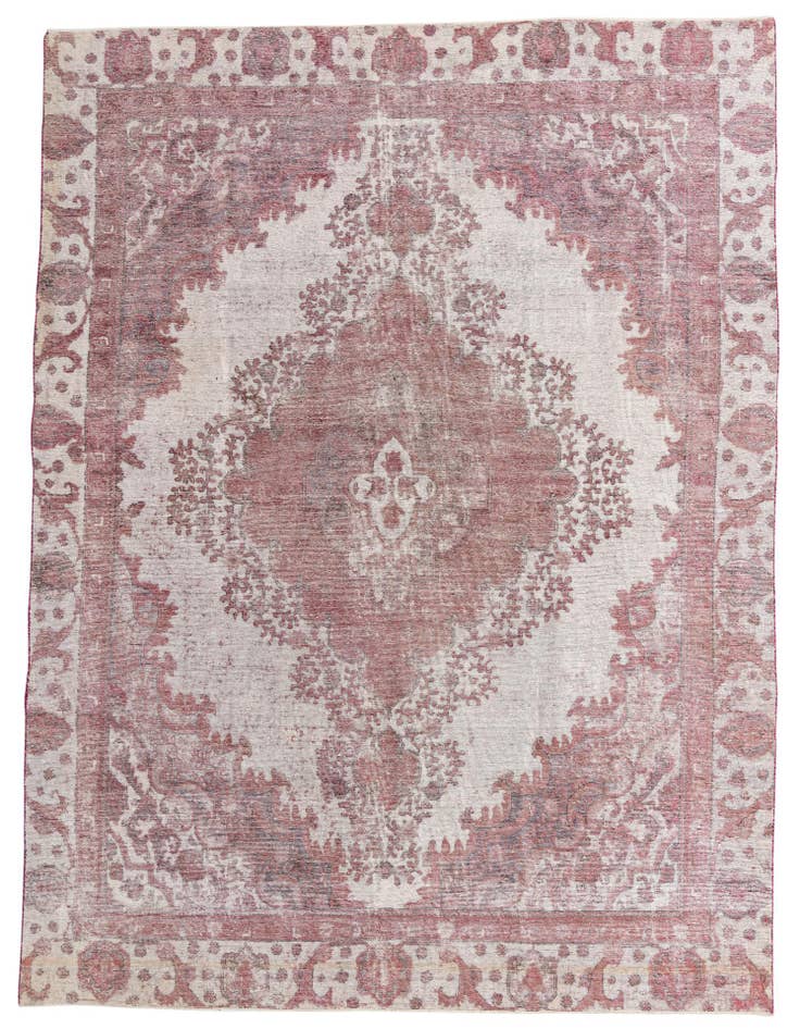 Detail image of 8' 6 x 11' 10 Hand Knotted Ultra Vintage Persian Wool Rug
