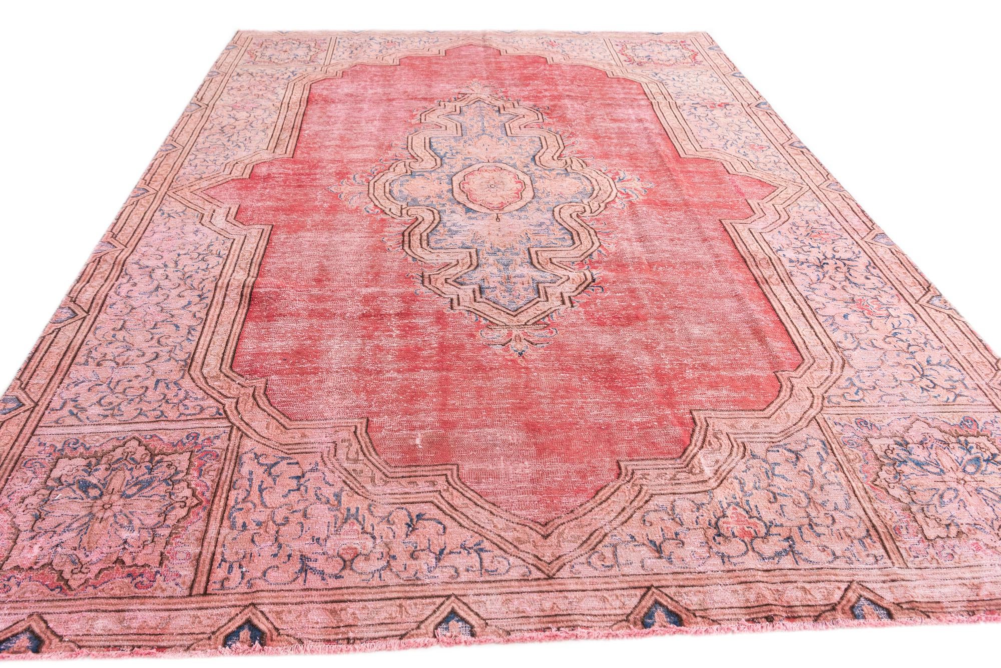 7' 7 x 11' 1 Hand Knotted Ultra Vintage Persian Wool Rug