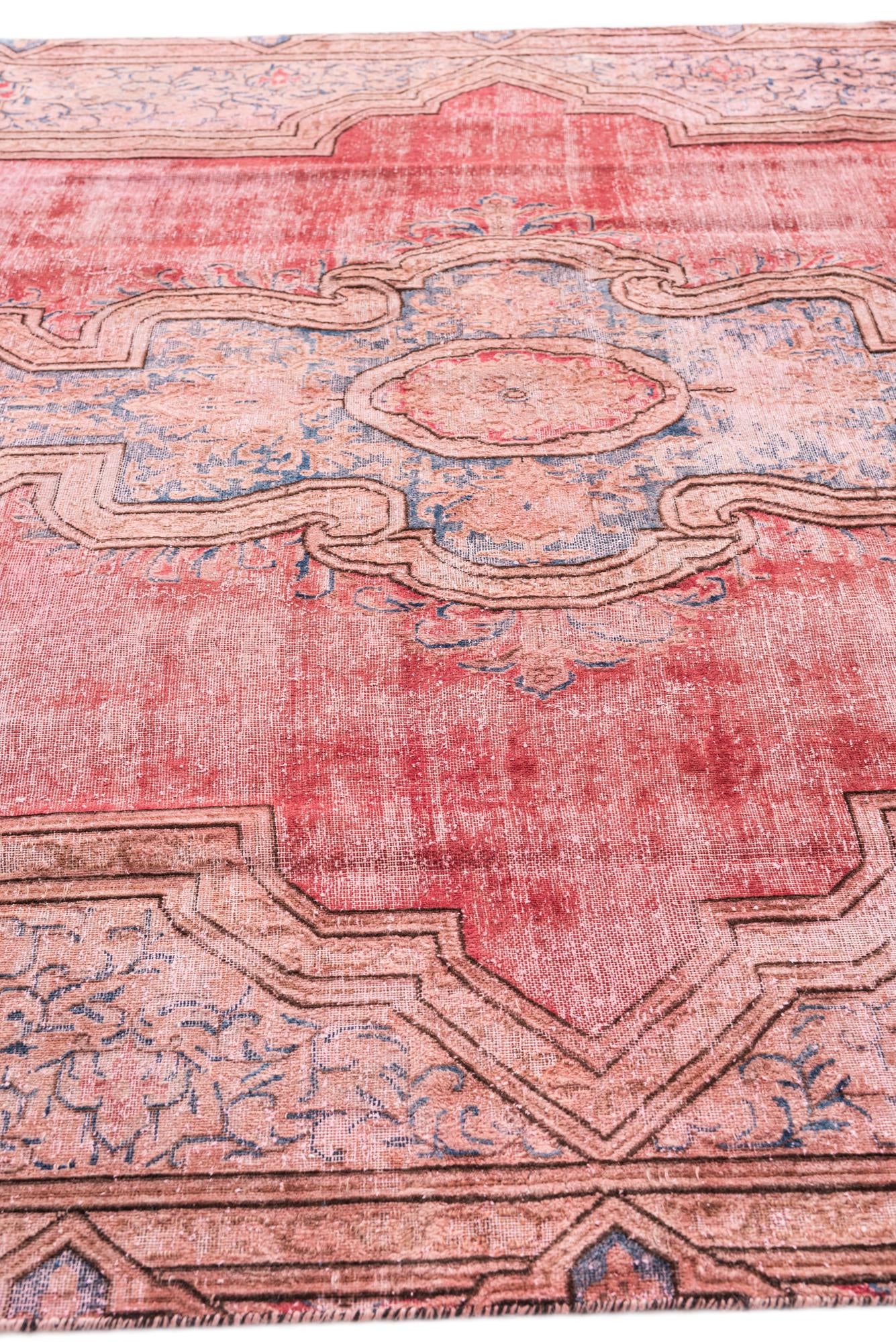 7' 7 x 11' 1 Hand Knotted Ultra Vintage Persian Wool Rug