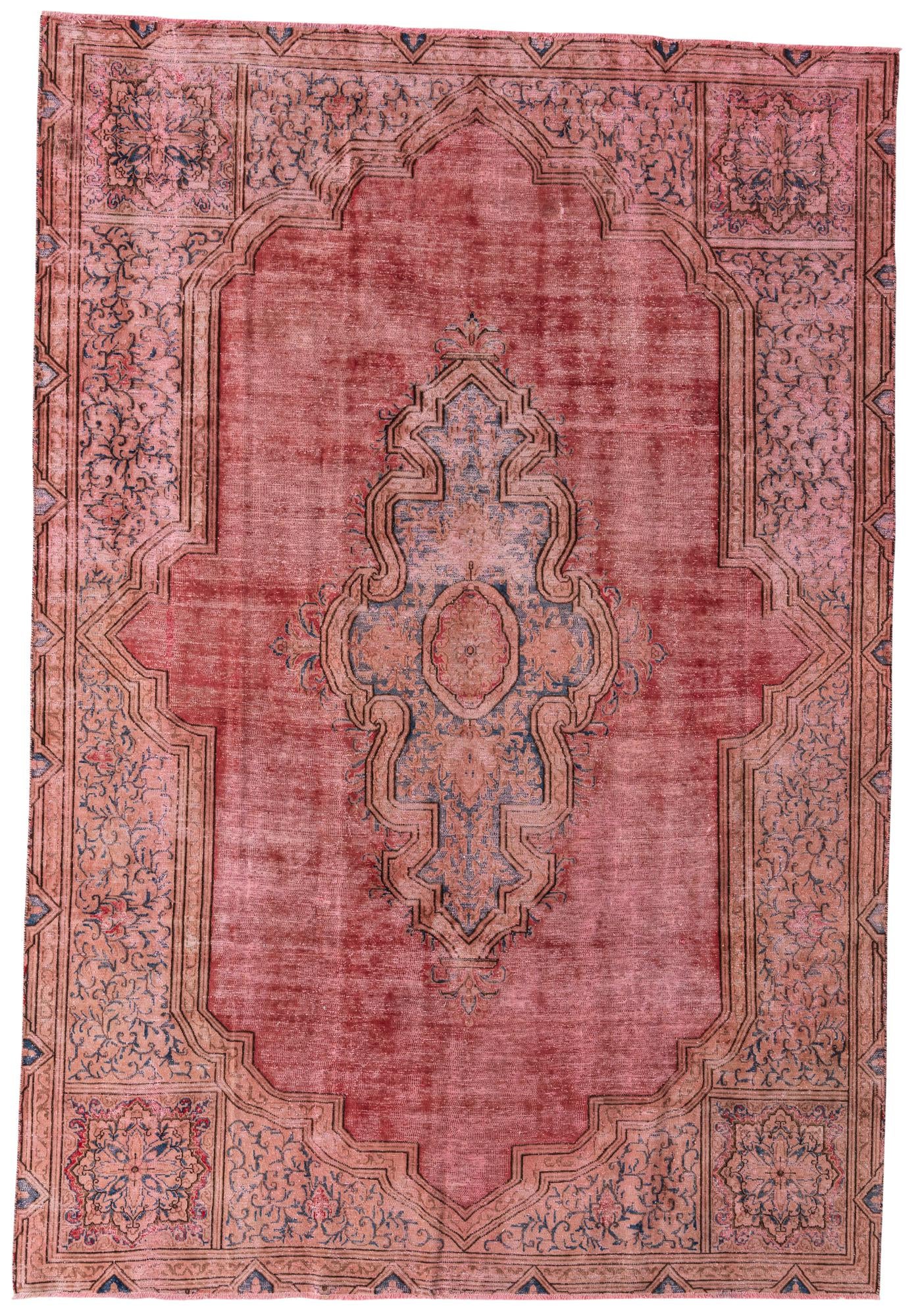 7' 7 x 11' 1 Hand Knotted Ultra Vintage Persian Wool Rug