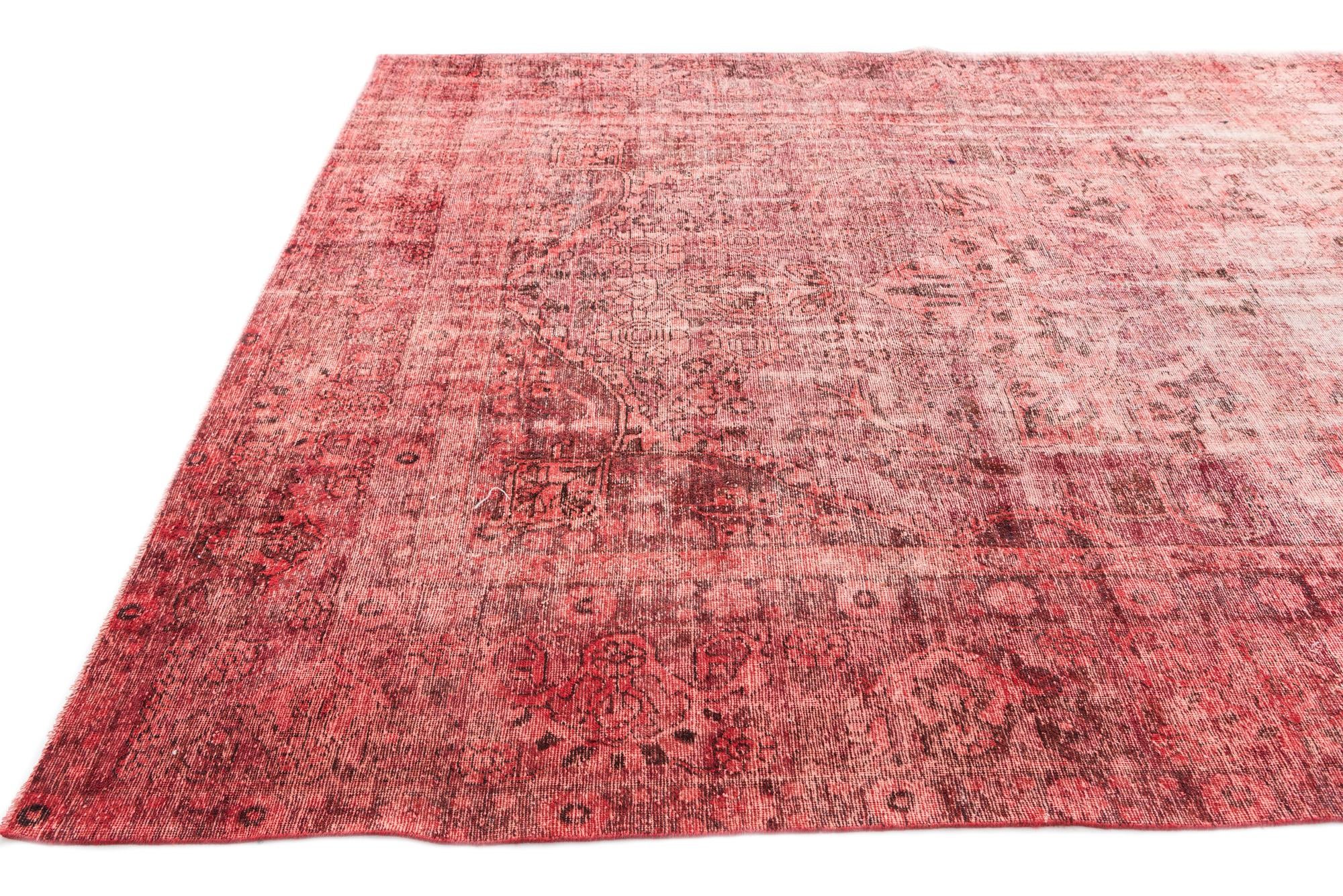 7' 8 x 12' 6 Hand Knotted Ultra Vintage Persian Wool Rug