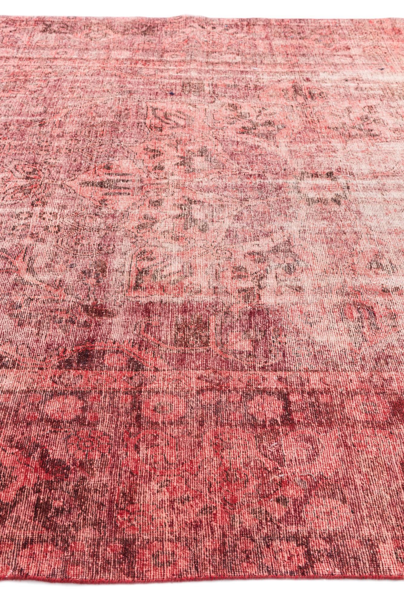 7' 8 x 12' 6 Hand Knotted Ultra Vintage Persian Wool Rug