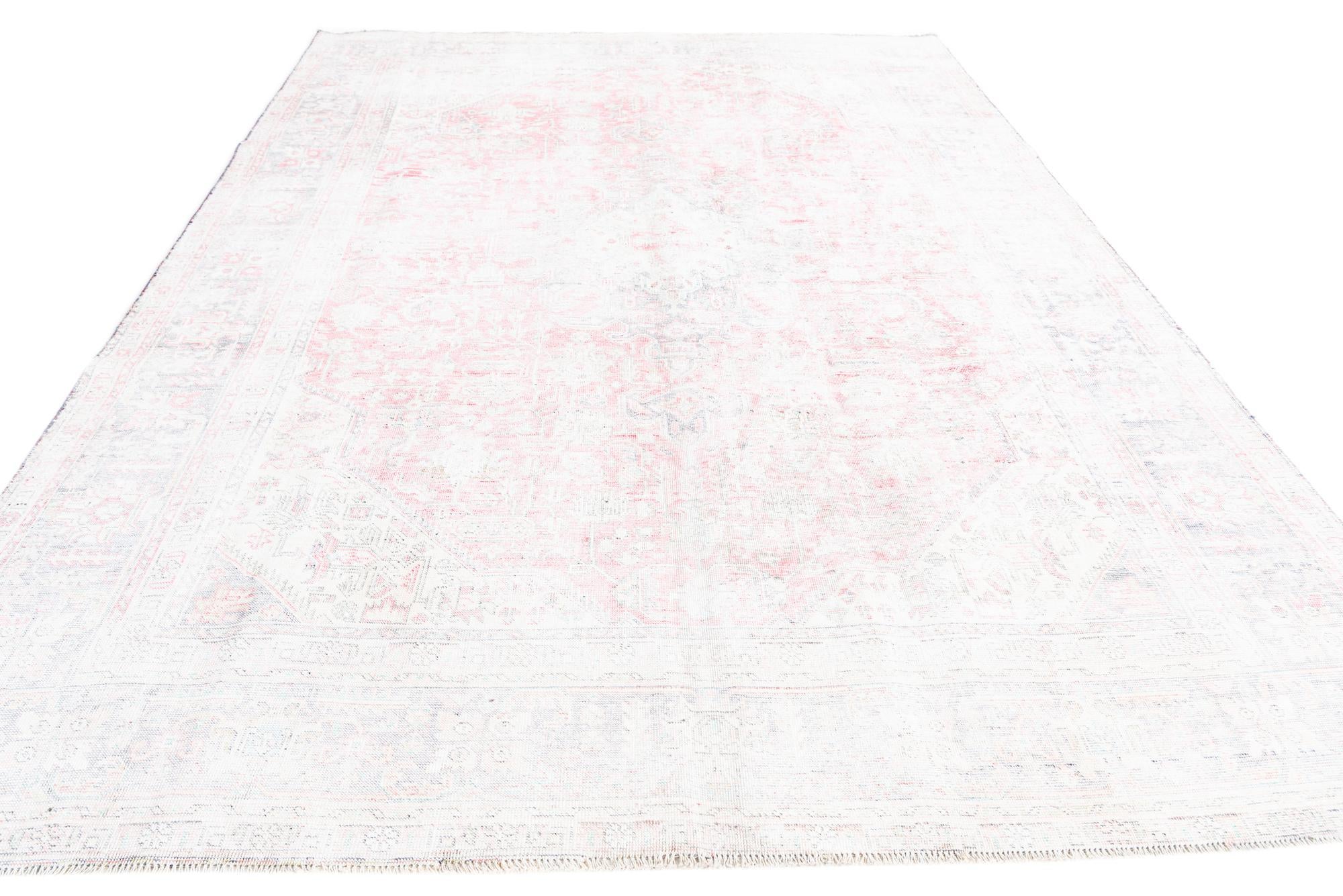 8' x 11' 1 Hand Knotted Ultra Vintage Persian Wool Rug