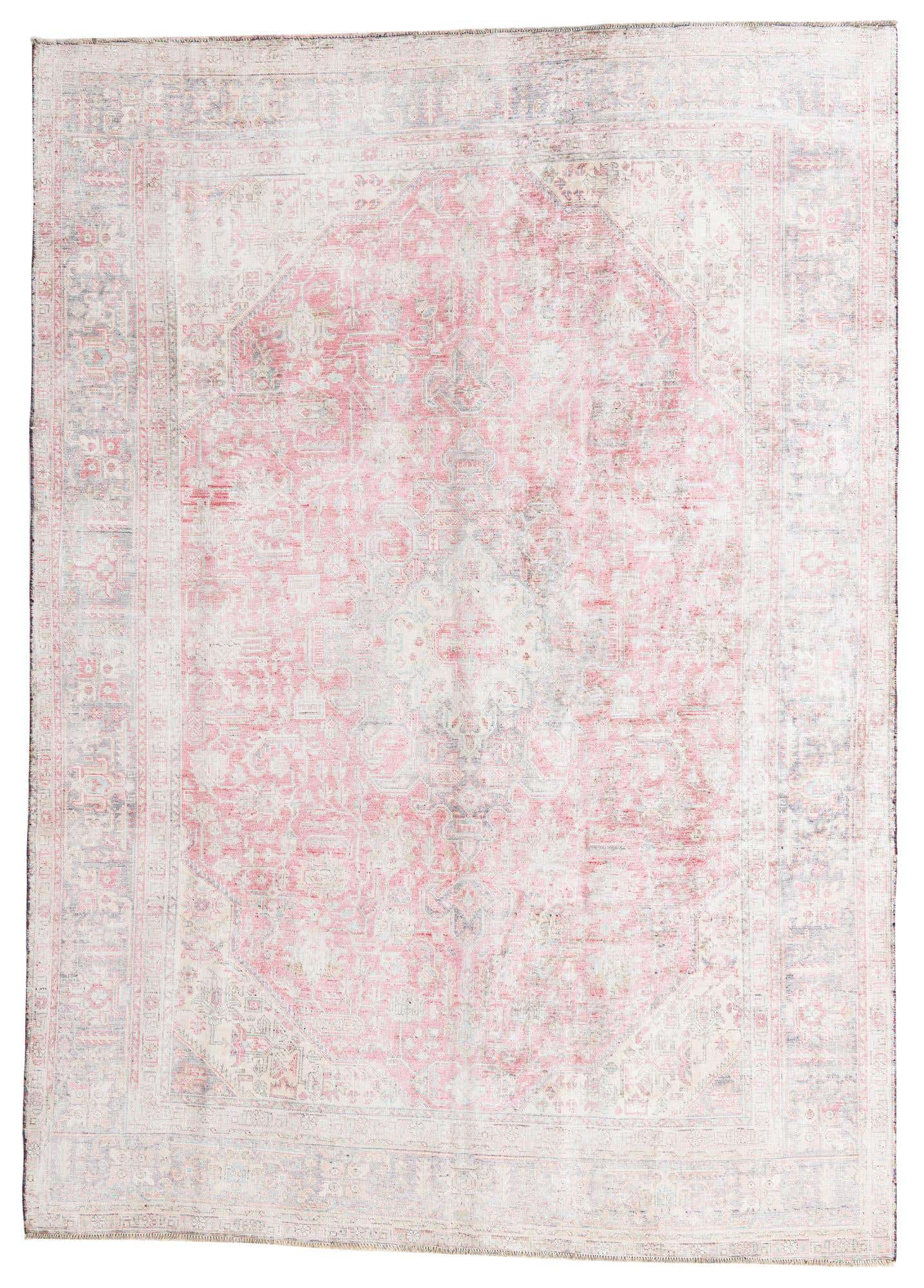 8' x 11' 1 Hand Knotted Ultra Vintage Persian Wool Rug