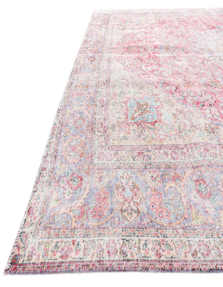 Detail image of 9' 9 x 12' 6  Hand Knotted Ultra Vintage Persian Wool Rug