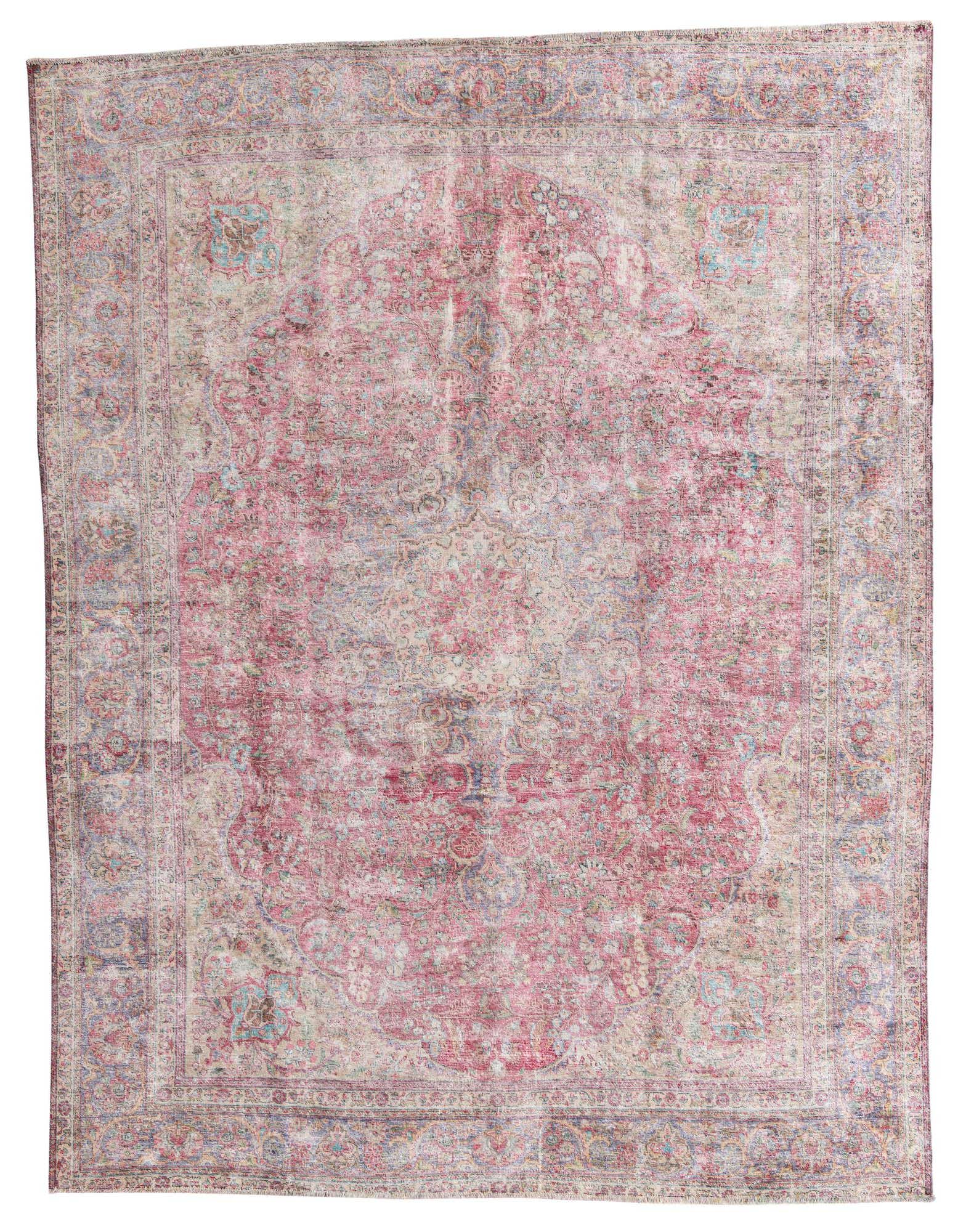 Primary image 9' 9 x 12' 6  Hand Knotted Ultra Vintage Persian Wool Rug