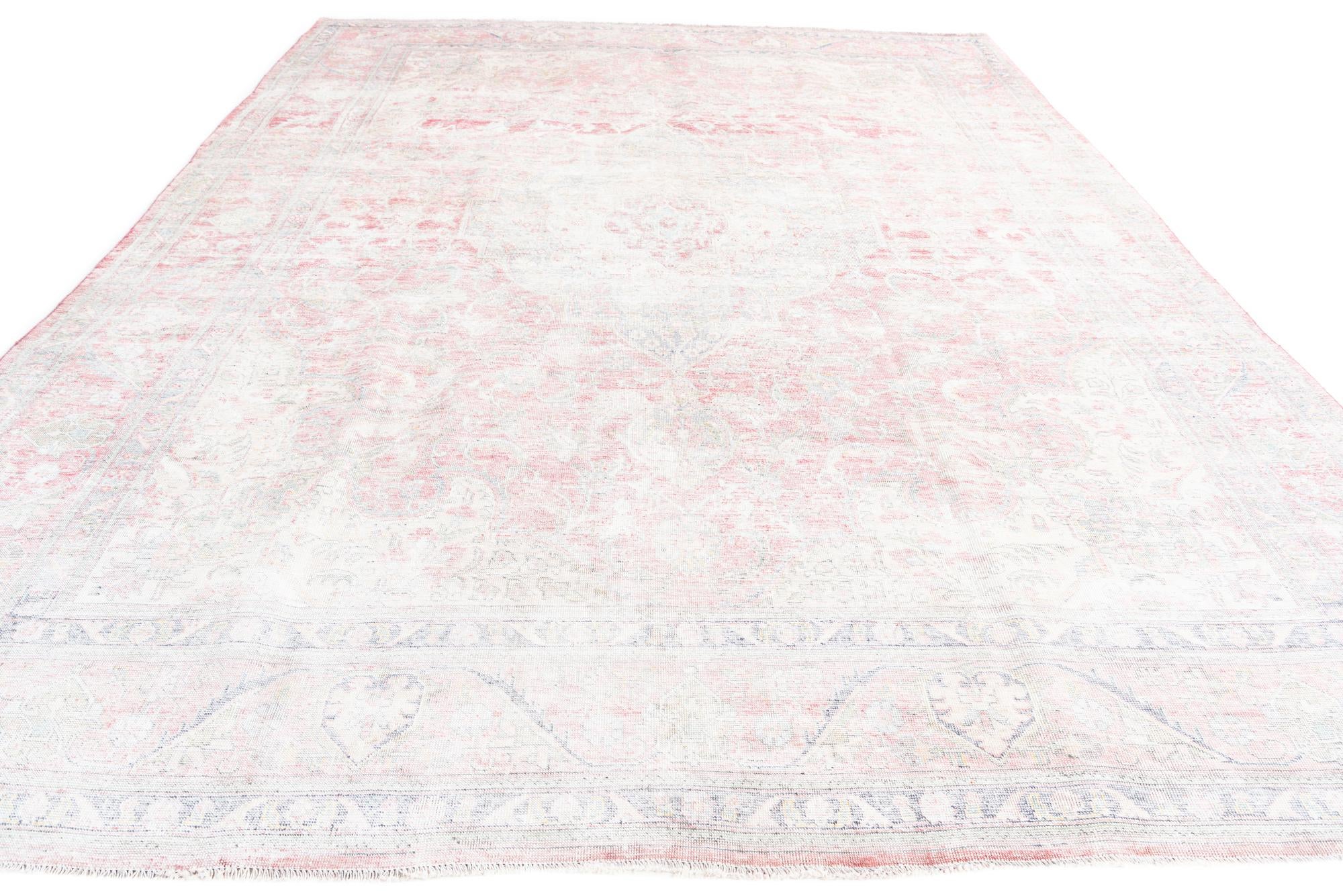 9' 8 x 12' 8 Hand Knotted Ultra Vintage Persian Wool Rug