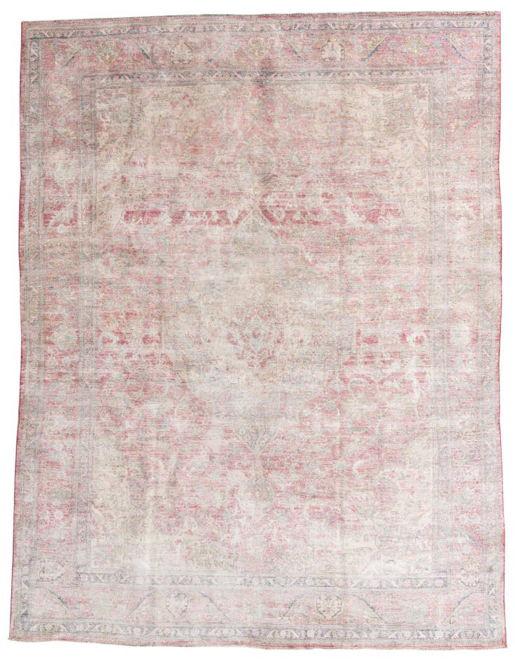 Detail image of 9' 8 x 12' 8 Hand Knotted Ultra Vintage Persian Wool Rug