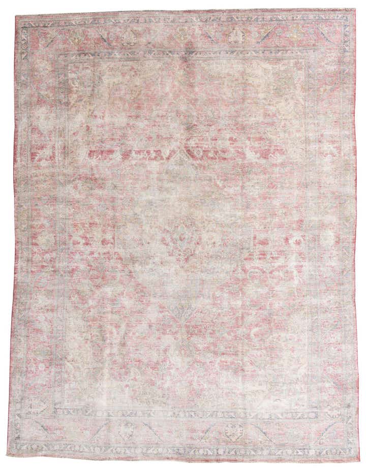 9' 8 x 12' 8 Hand Knotted Ultra Vintage Persian Wool Rug