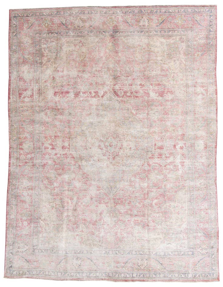 Detail image of 9' 8 x 12' 8 Hand Knotted Ultra Vintage Persian Wool Rug