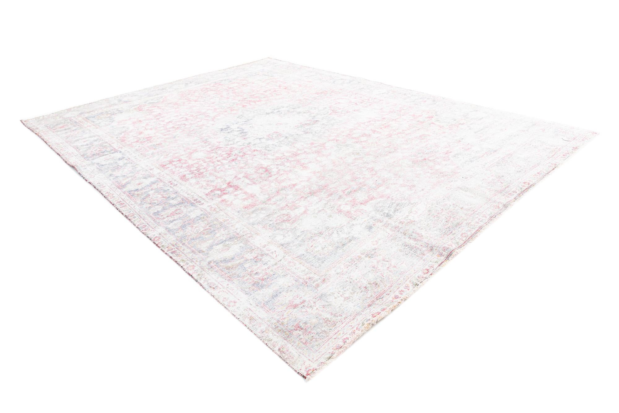 9' 8 x 12' 10 Hand Knotted Ultra Vintage Persian Wool Rug