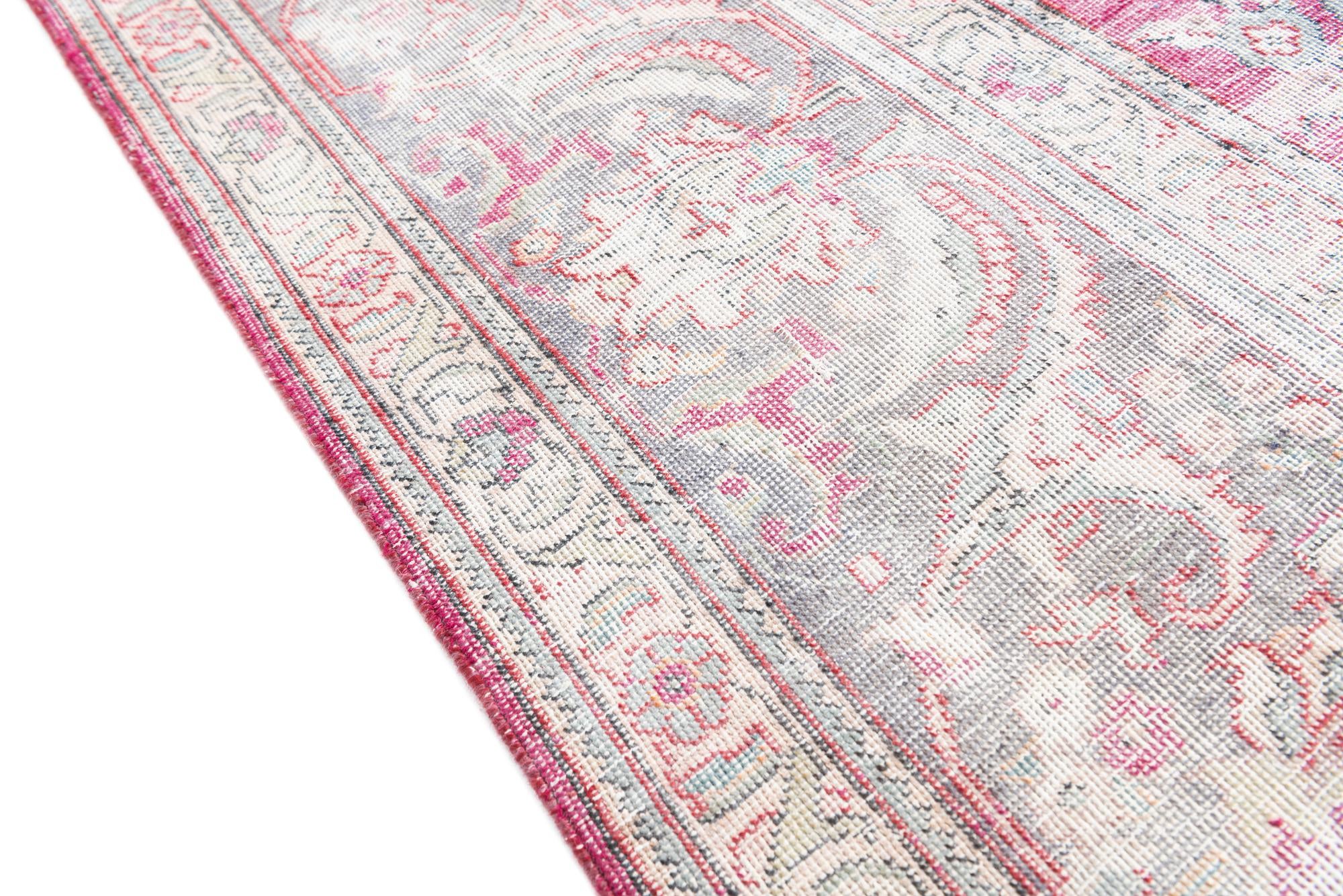 9' 10 x 12' 10 Hand Knotted Ultra Vintage Persian Wool Rug