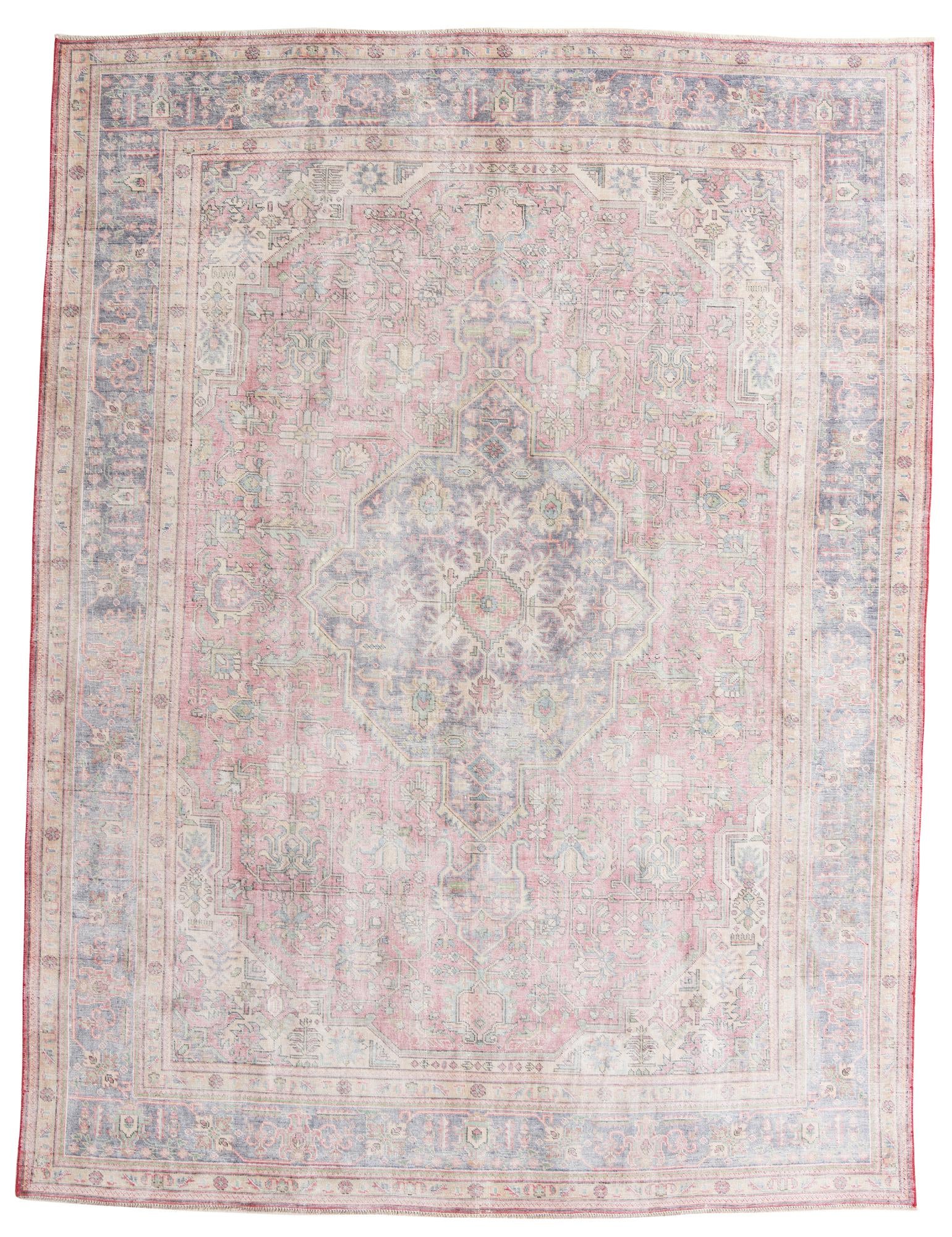 9' 6 x 12' 6 Hand Knotted Ultra Vintage Persian Wool Rug